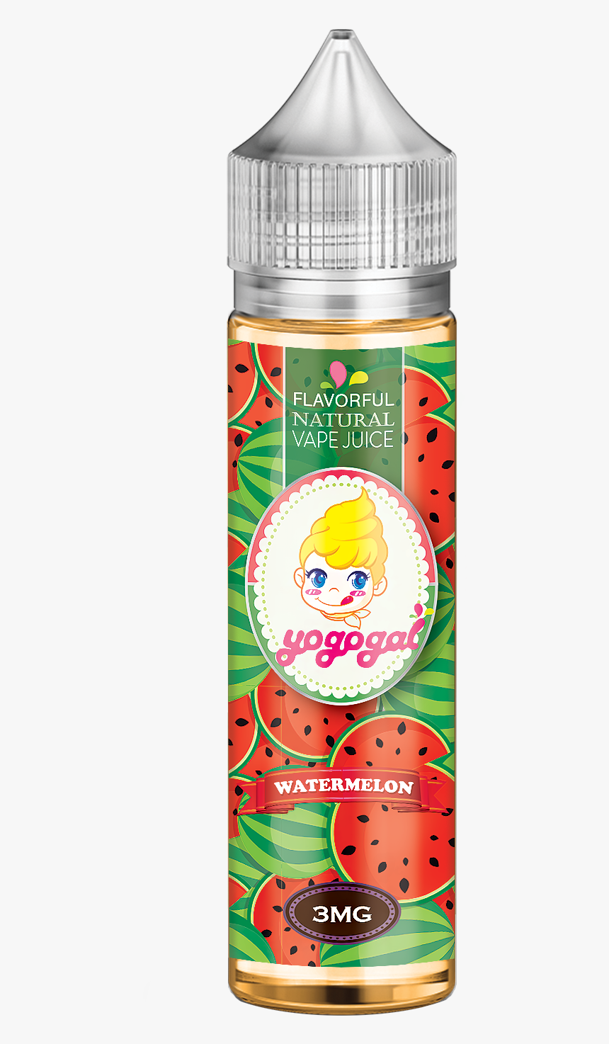 Yogogal Watermelon 60 Ml - Fruit, HD Png Download, Free Download