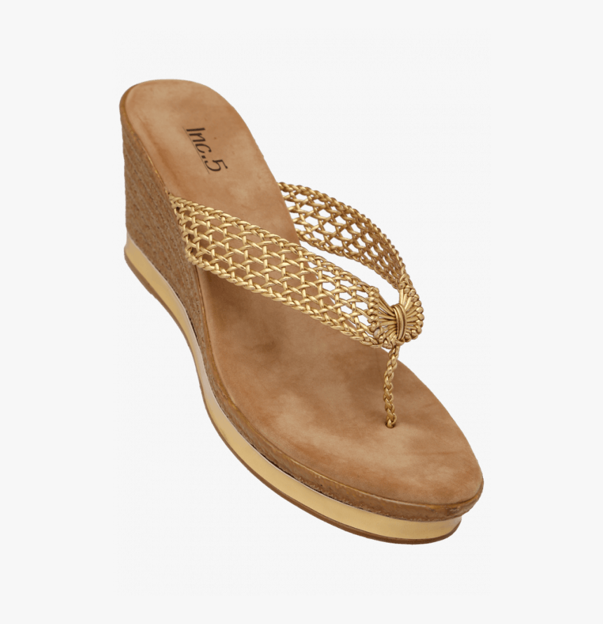 5 Womens Casual Slipon Wedge Chappal - Sandal, HD Png Download, Free Download