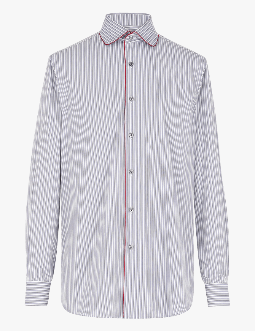 Striped Shirt With Contrasting Piping Ss19 Collection, - Formal Wear, HD Png Download, Free Download