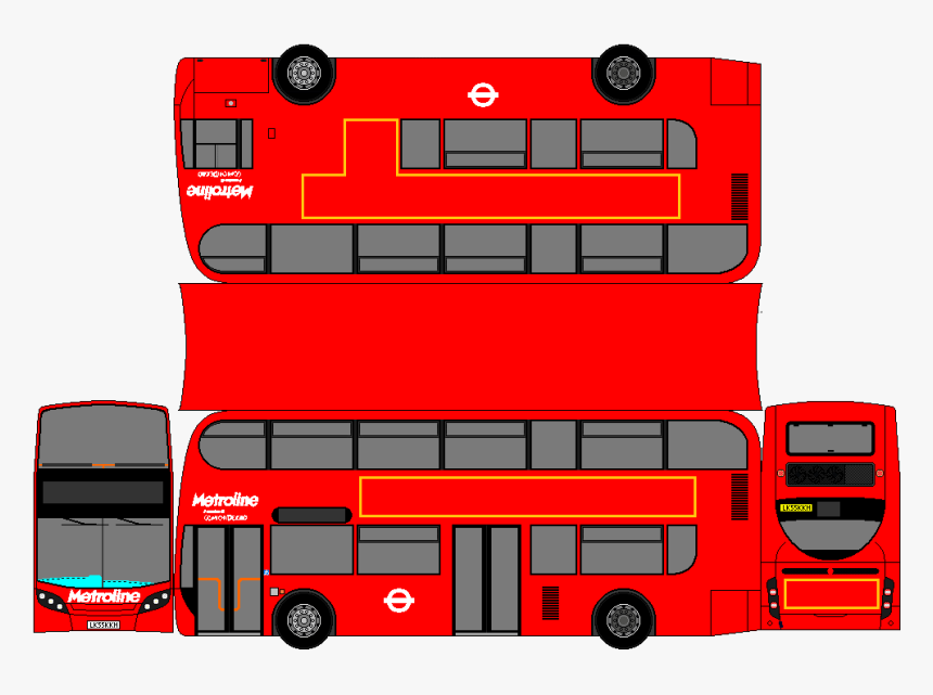 Blue Star Travel Bus Clipart , Png Download - Enviro 300 Stagecoach Paperbus, Transparent Png, Free Download