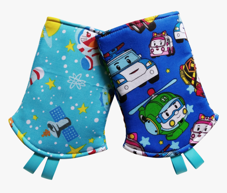 Poli Car With Doremon In Reverse Straight Drool Pads - Board Short, HD Png Download, Free Download