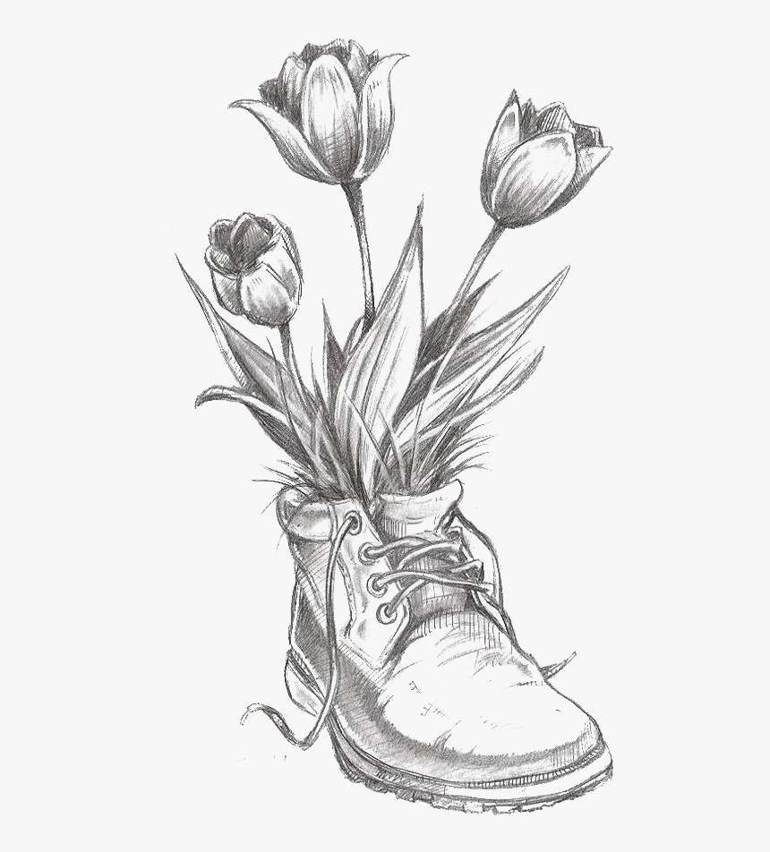 realistic pencil drawings of flowers