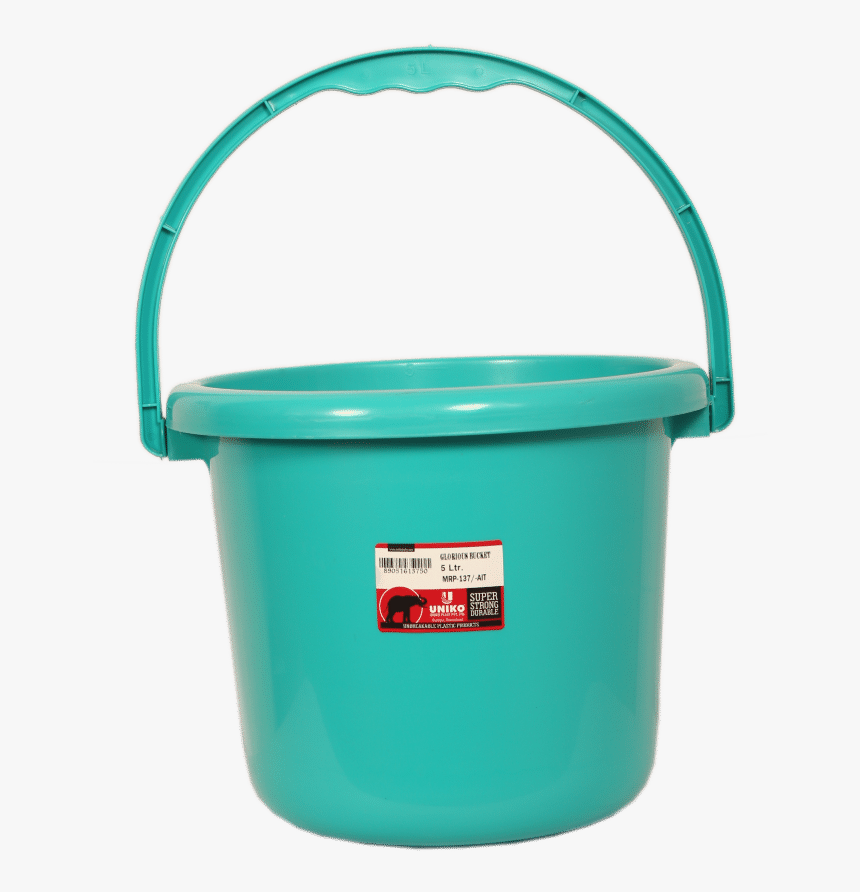 Plastic Water Bucket - Lid, HD Png Download, Free Download