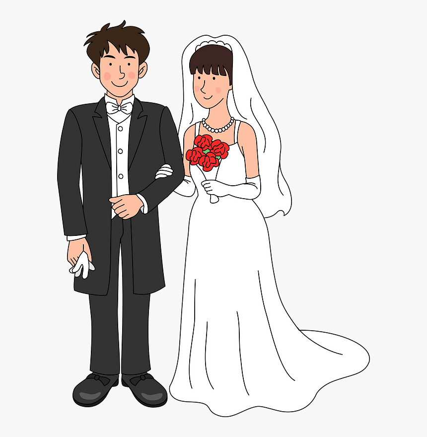 Wedding Bride Groom Clipart - Wedding, HD Png Download, Free Download