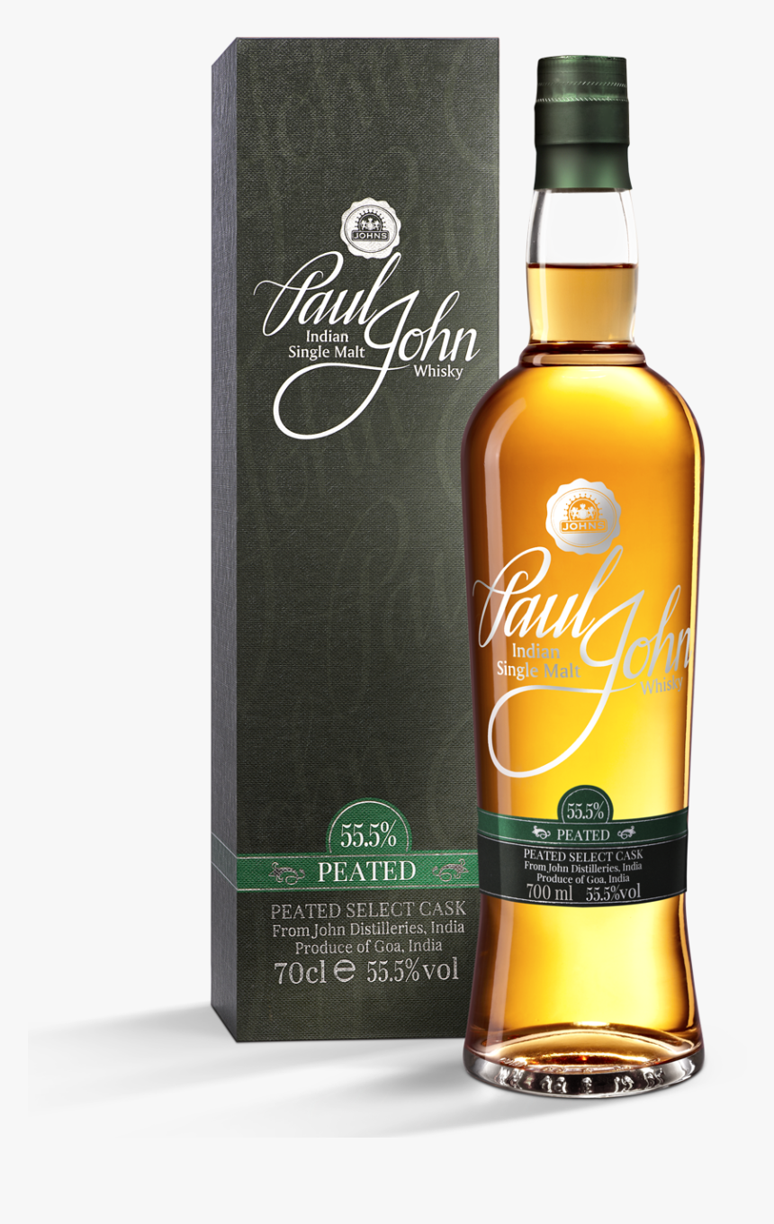 Peated Select Cask Single Malt Whisky From Paul John - Paul John Indian Single Malt Select Cask Peated, HD Png Download, Free Download