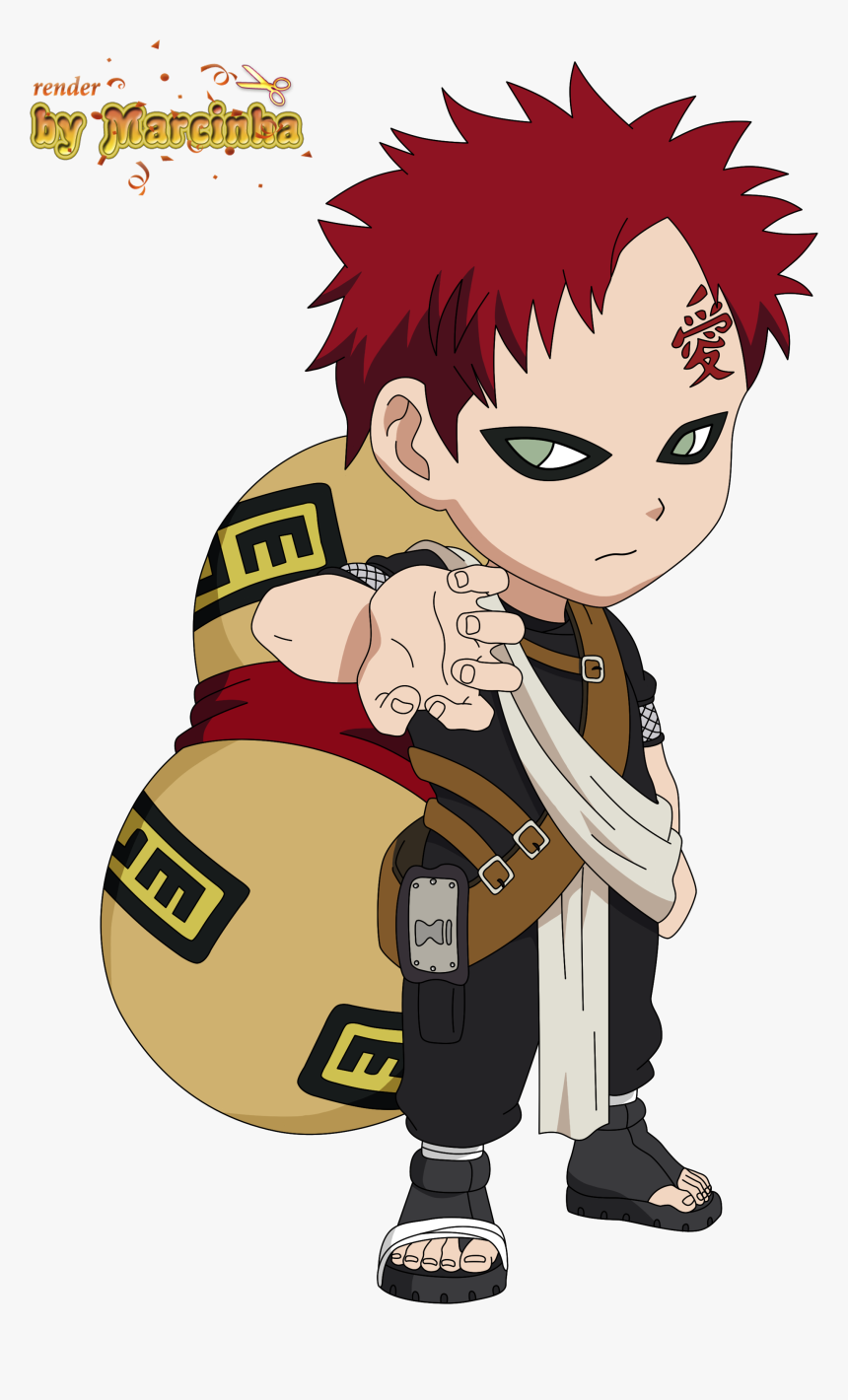 Chibi Gaara By Marcinha20-d8wjtif - Gaara Chibi, HD Png Download, Free Download