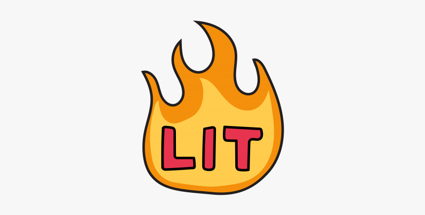 #lit #tumblr #fogo #emoji #fire - Lit Sticker, HD Png Download, Free Download