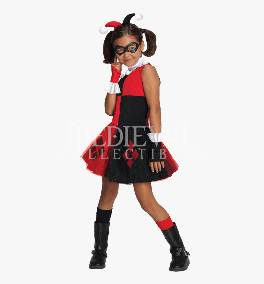 Kids Harley Quinn Tutu Dress Costume - Old Harley Quinn Costume For Kids, HD Png Download, Free Download