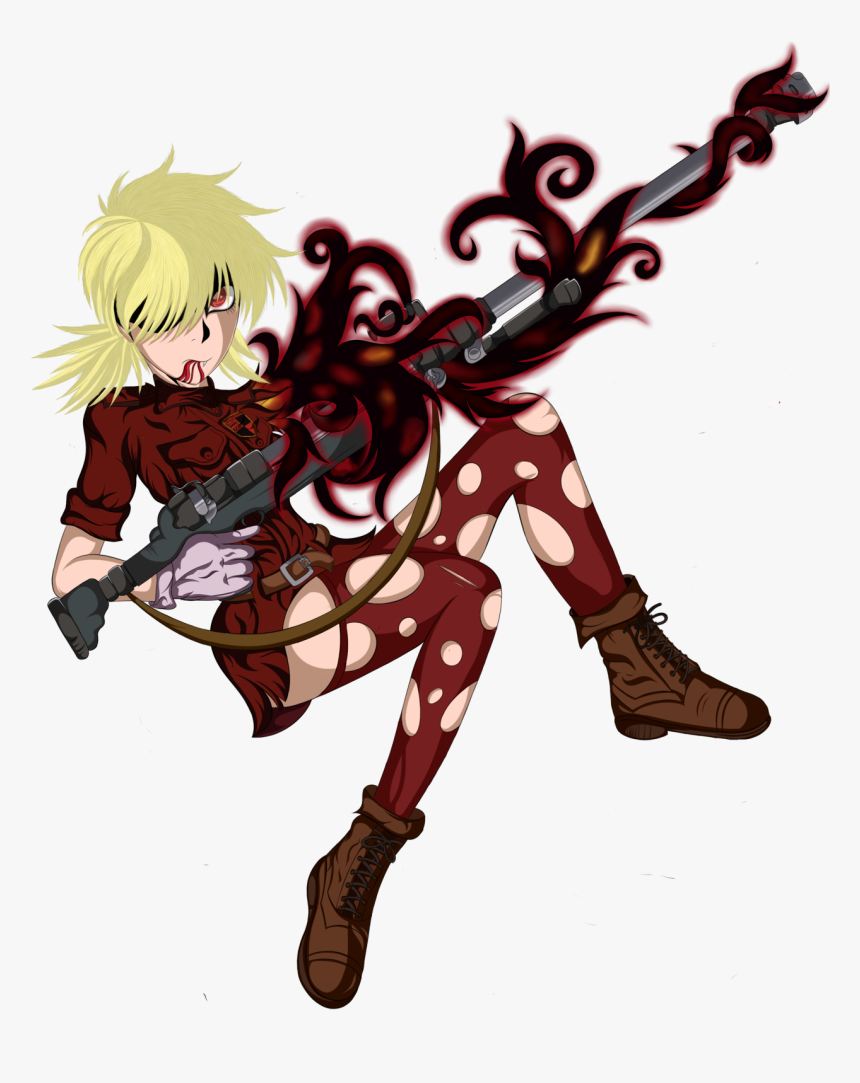 Alucard Drawing Kiss - Seras Victoria, HD Png Download, Free Download