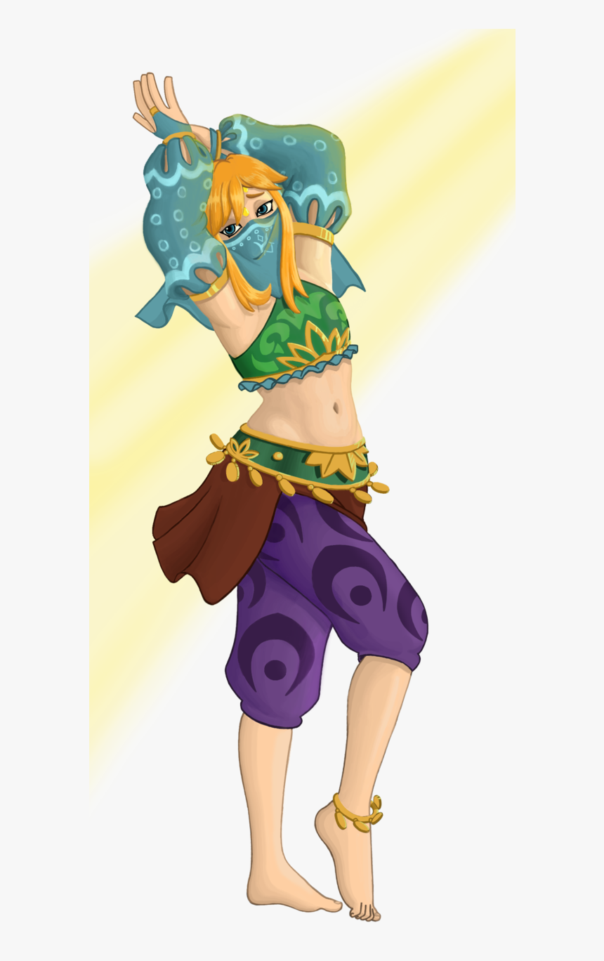 Breath Of The Wild - Breath Of The Wild Link Gerudo Outfit, HD Png Download, Free Download