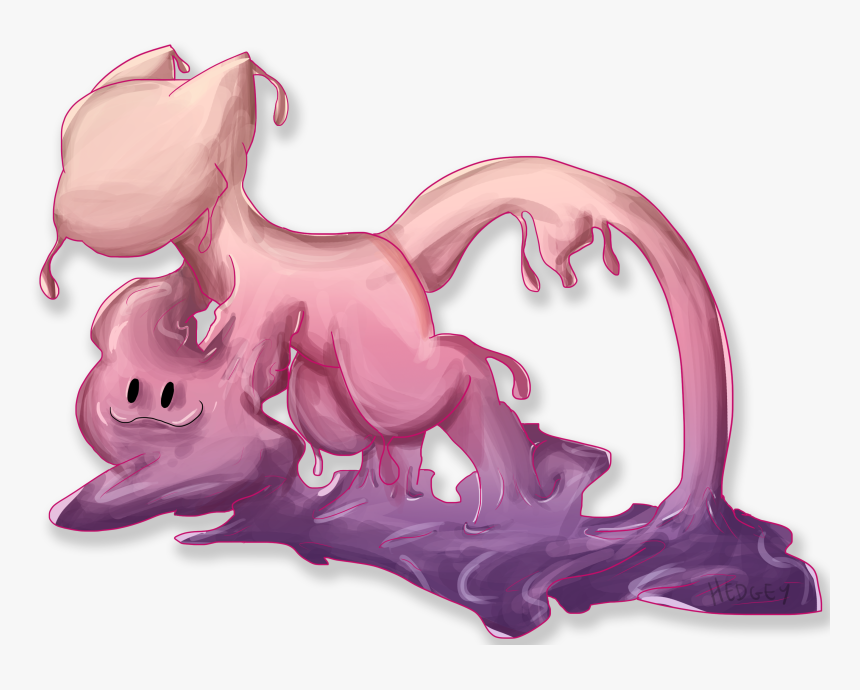 Ditto Used Transform Into Mew By Hedgey - Mew Pokemon Fan Art, HD Png Download, Free Download