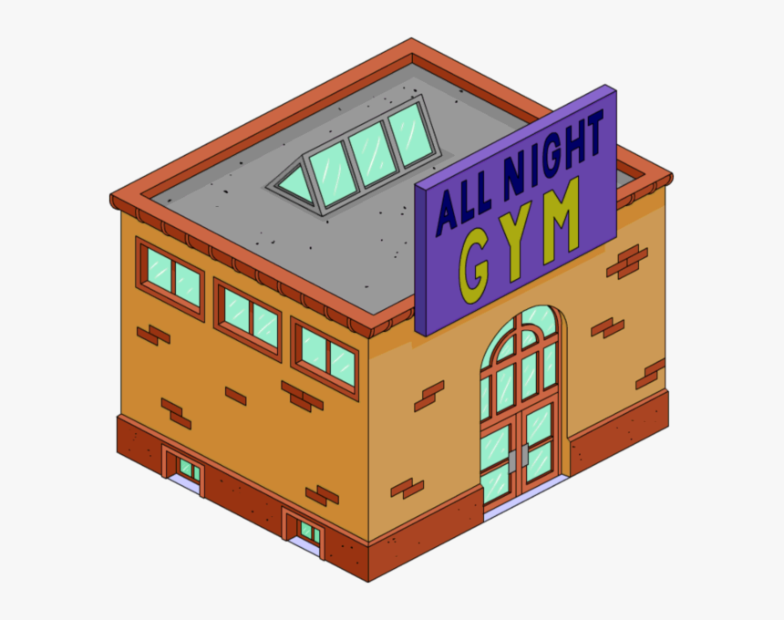 Simpsons All Night Gym, HD Png Download, Free Download