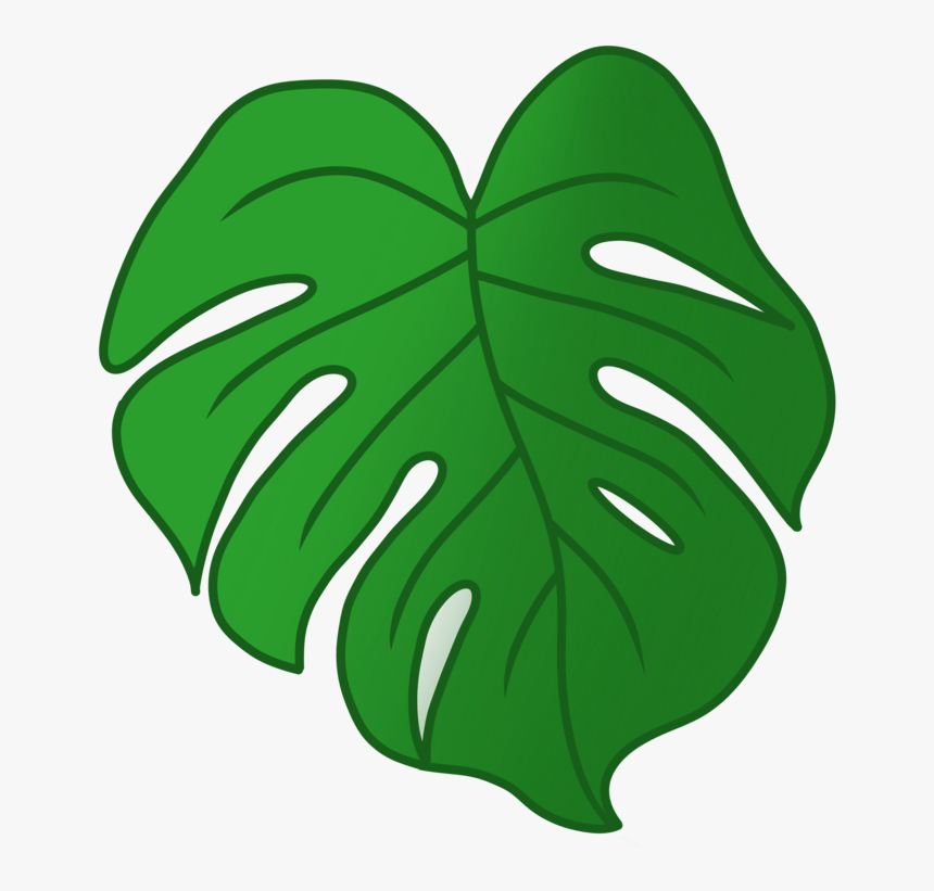 Our Draft Monstera Leaf Emoji, Designed By Jessie East - Monstera Emoji, HD Png Download, Free Download