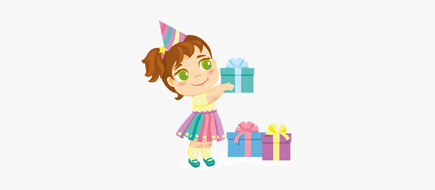 Little Girl Birthday Clipart - Illustration, HD Png Download, Free Download