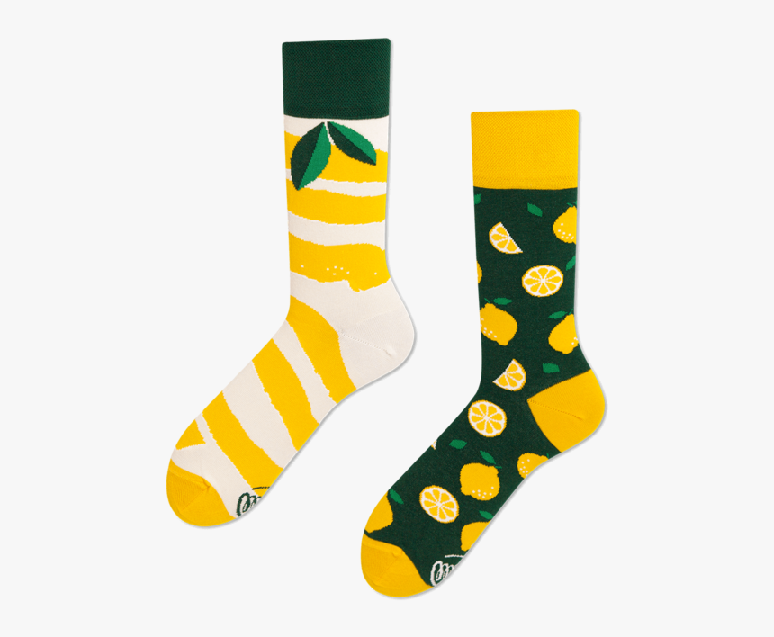 Socks Transparent Mismatched Clipart , Png Download - Lemon Socks, Png Download, Free Download