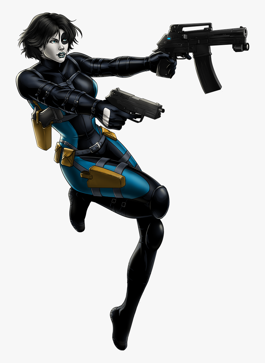 Domino Portrait Art - Domino Marvel Comic Png, Transparent Png, Free Download