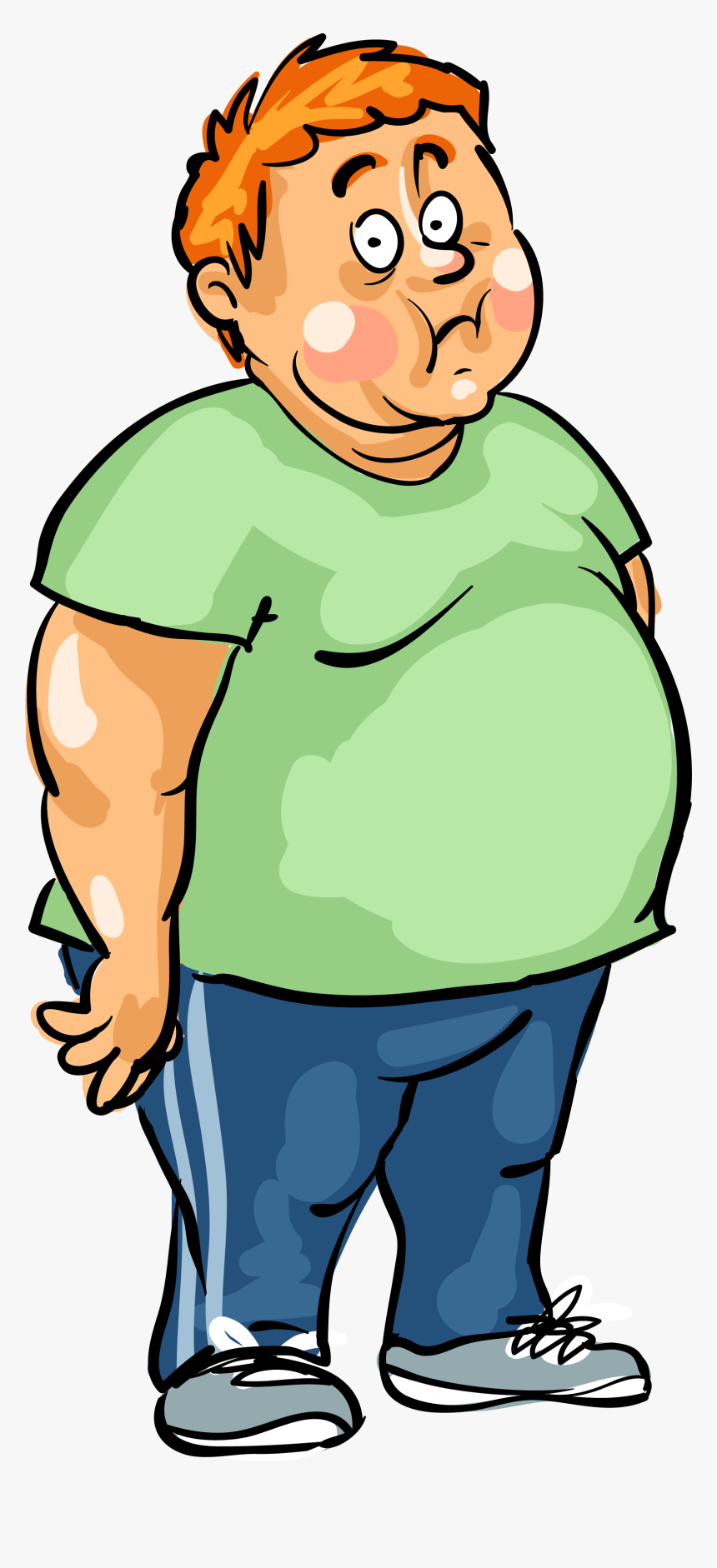 Man Male Fat - Fat Man Clipart Png, Transparent Png, Free Download