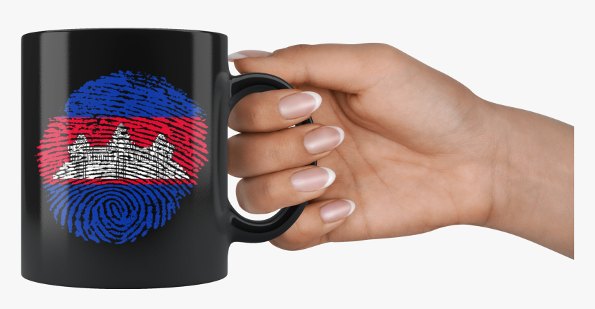 Cambodia Thumbprint Flag 11oz Mug - Eye Of Saron Png, Transparent Png, Free Download