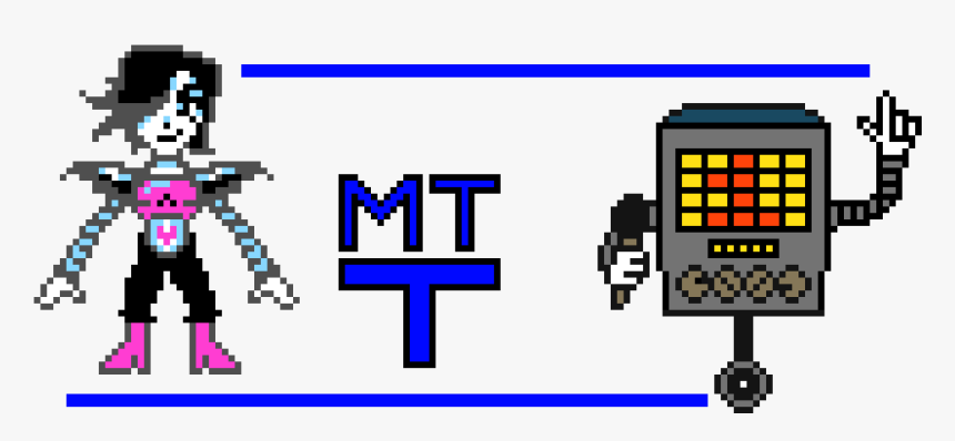 Mettaton Ex And Mettaton , Png Download - Pixel Art Undertale Mettaton, Transparent Png, Free Download