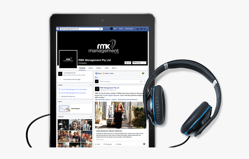 Follow Us On Facebook , Png Download - Headphones, Transparent Png, Free Download