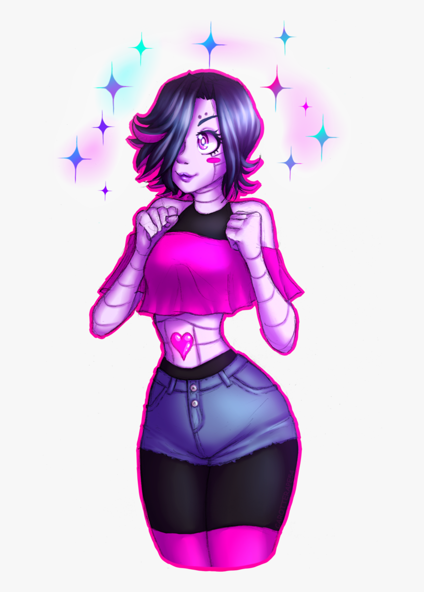 Mettaton With Cute Clothes By Tophat-zombie - Cartoon, HD Png Download, Free Download