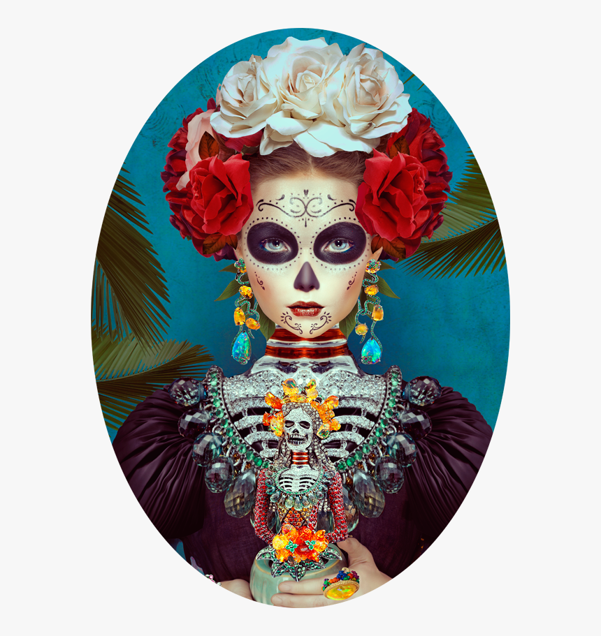 Beautiful Dia De Los Muertos Girl, HD Png Download, Free Download