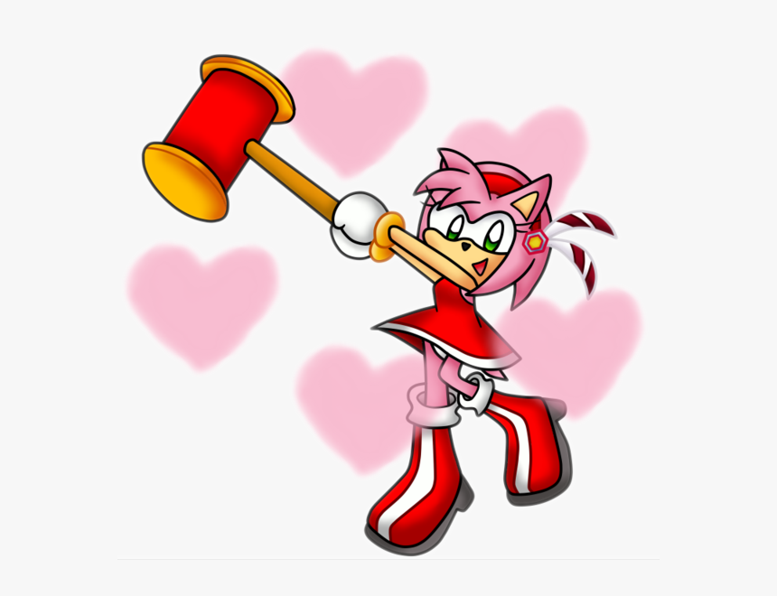 Amy Rose Spinning Hammer Clipart , Png Download - Sonic Adventure Warrior Feather, Transparent Png, Free Download