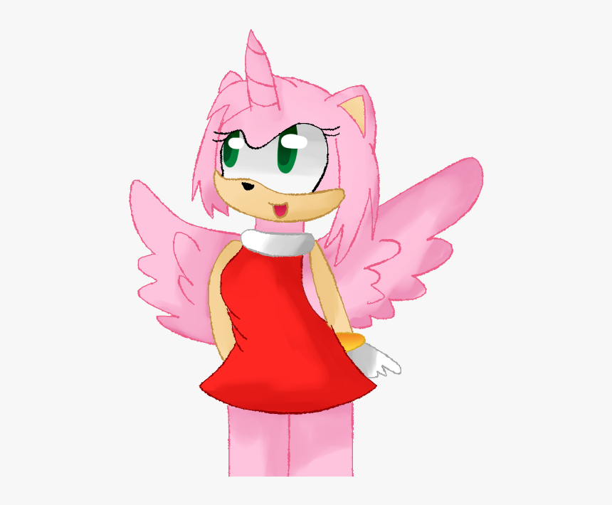 Amy Rose Alicorn - Cartoon, HD Png Download, Free Download