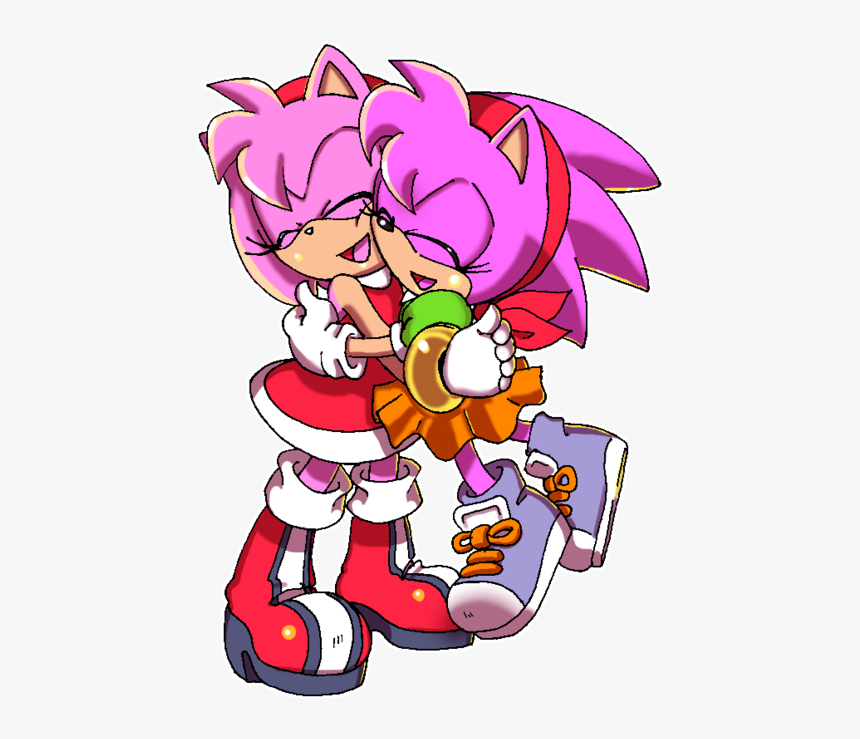 Fanart, Sega, And Sonic The Hedgehog Image - Classic And Modern Amy, HD Png Download, Free Download