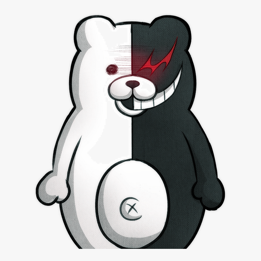 Muscular Monokuma , Png Download - Monokuma Png, Transparent Png, Free Download