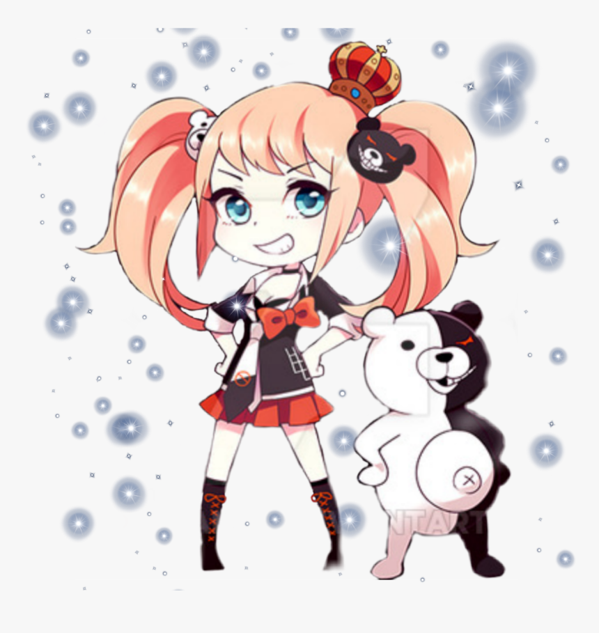 #junko #monokuma #danganronpa #anime #stickerr - Cute Junko Enoshima Chibi, HD Png Download, Free Download