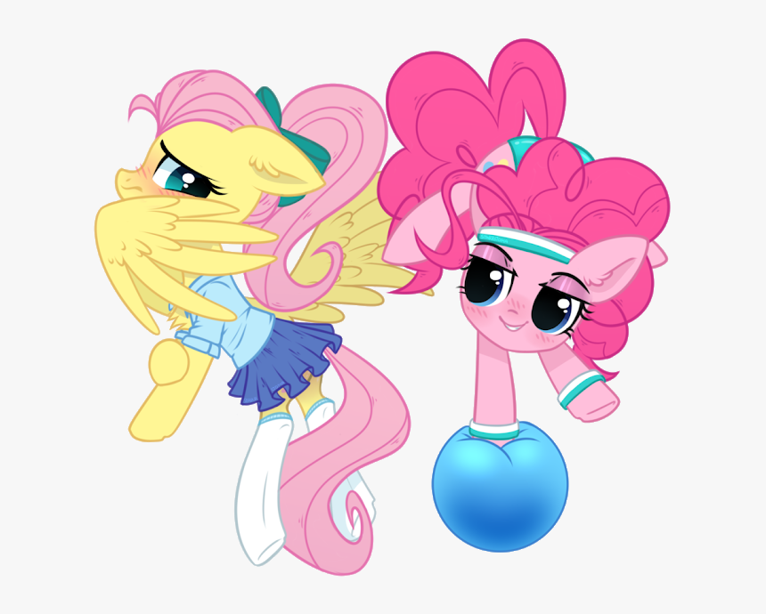 Fluttershy And Pinkie Pie By Starrcoma - Cartoon, HD Png Download, Free Download