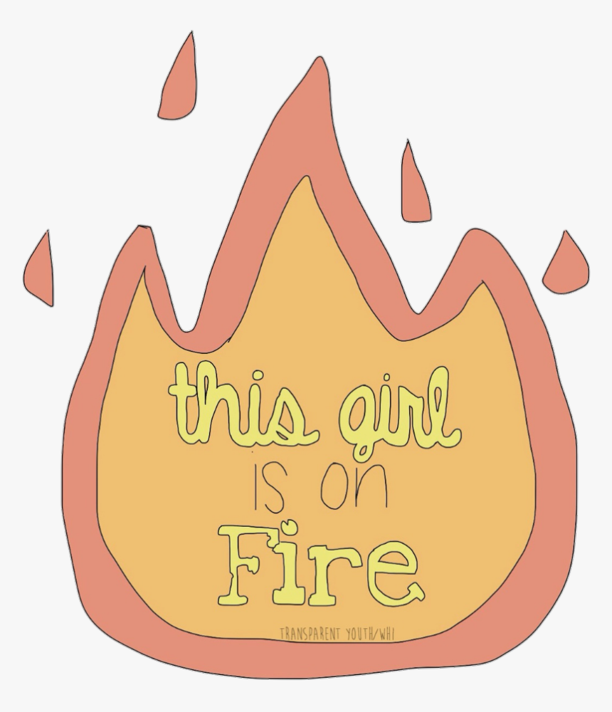 #fire #girlpower #girlonfire #aesthetic #png #tumblr - Flame Emoji Transparent, Png Download, Free Download