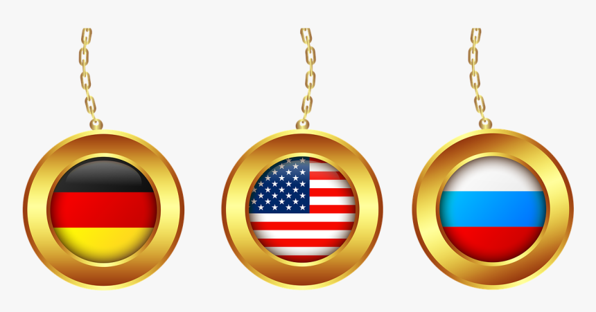 Medal Gold Flag Germany America Transparent Image - American Flag, HD Png Download, Free Download