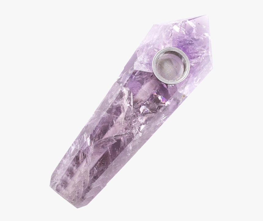 True Amethyst Natural Healing Crystal Pipe - Amethyst, HD Png Download, Free Download