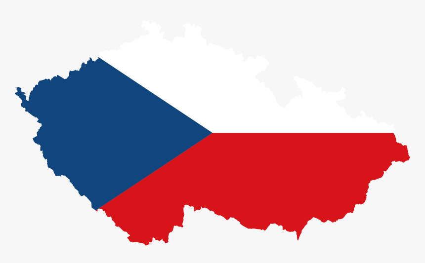 Czech Republic Map Flag Clip Arts - Czech Map Flag Png, Transparent Png, Free Download