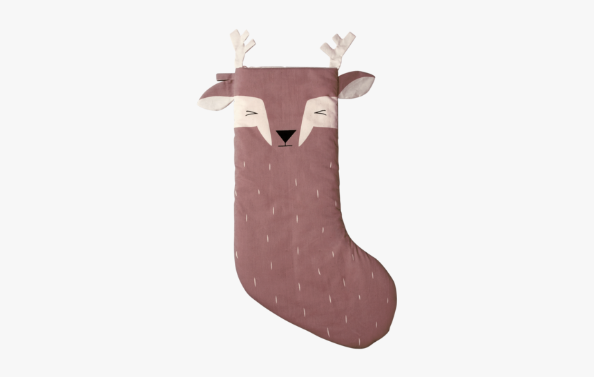 Stocking - Sleepy Deer - Deer Christmas Stockings, HD Png Download, Free Download