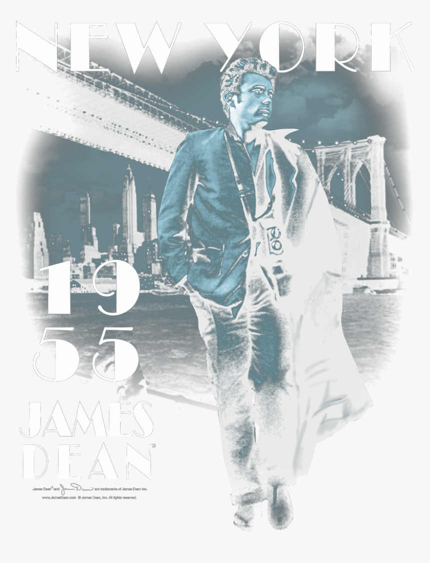 James Dean Brooklyn Bridge Women"s T-shirt - Poster, HD Png Download, Free Download