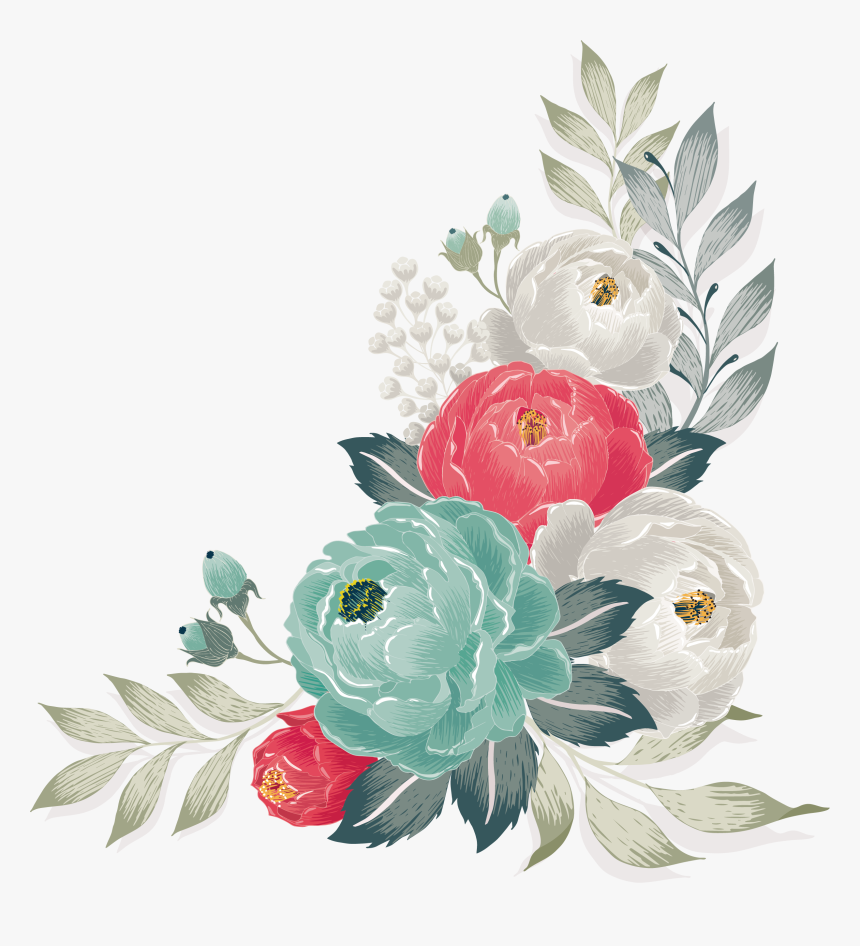 Com / Flowers Cross Stitch, Decoupage, Relax, Keep - Watercolor Floral And Succulents, HD Png Download, Free Download