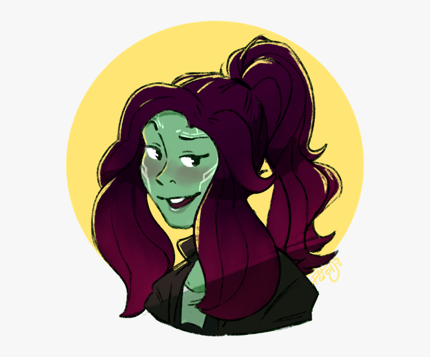 Gamora In A Ponytail, HD Png Download, Free Download