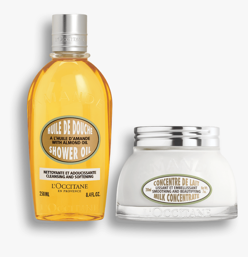 Display View 1/1 Of Almond Smooth Skin Duo - L Occitane Almond Shower Oil, HD Png Download, Free Download