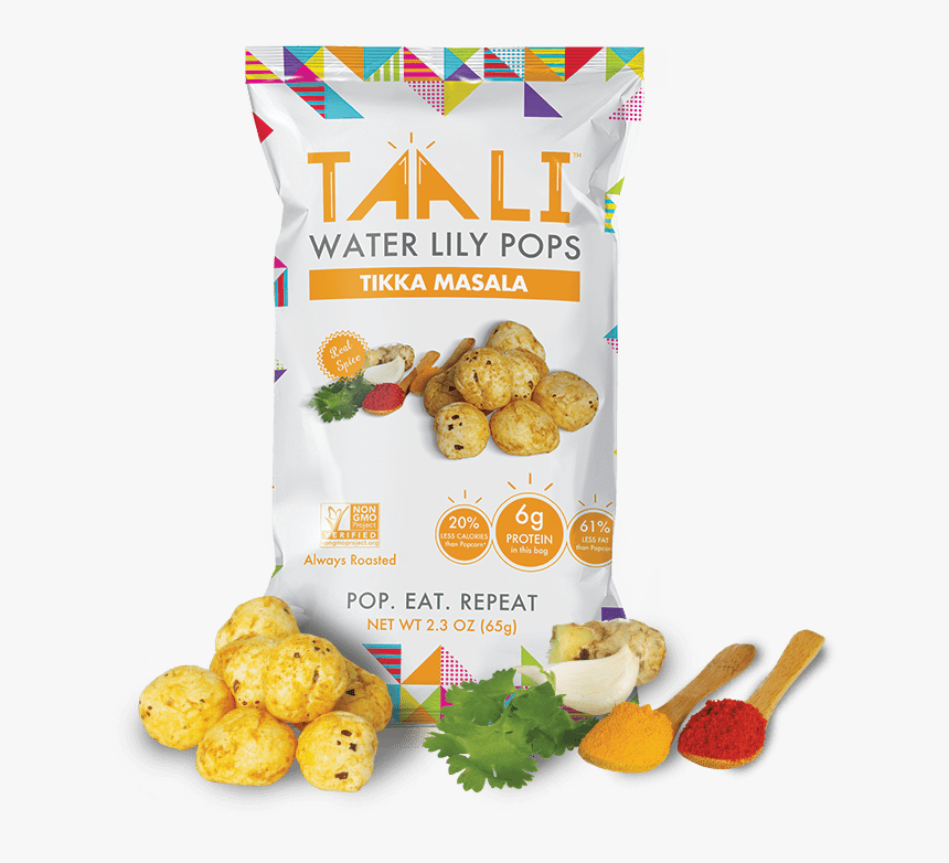 Taali, Taali Water Lily Pops, Tikka Masala, Large Bag, - Water Lily Pops, HD Png Download, Free Download