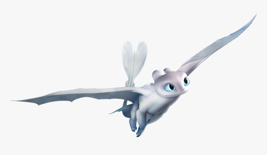 How To Train Your Dragon Png Download Image - Train Your Dragon 3 Light Fury Flying, Transparent Png, Free Download