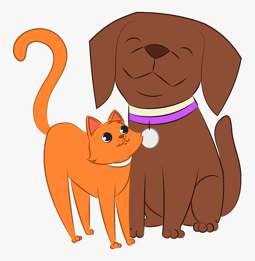 Dog And Cat Clipart - Cartoon, HD Png Download, Free Download