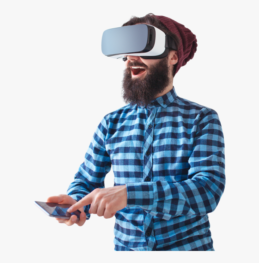 Virtual Reality Man - Plaid, HD Png Download, Free Download