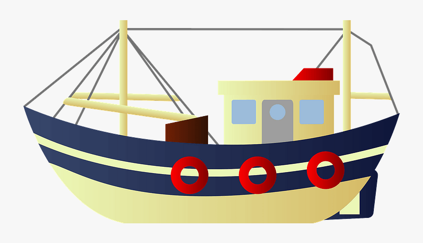 Fishing Boat Clipart - Boat, HD Png Download, Free Download