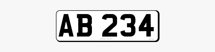 5 Digit Small Rectangle Jdm Front Bespoke Legal Number - Graphics, HD Png Download, Free Download