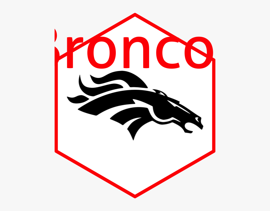 Center - Denver Broncos Decal, HD Png Download, Free Download