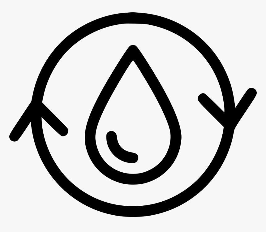 Water Recycle Icon Clipart , Png Download - Logo Or Symbol Of Water Conservation, Transparent Png, Free Download