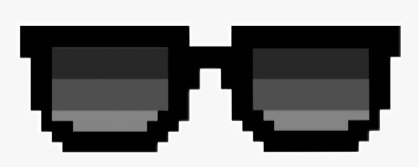 #glasses #black #pixel #pixels - Thug Life Glasses, HD Png Download, Free Download